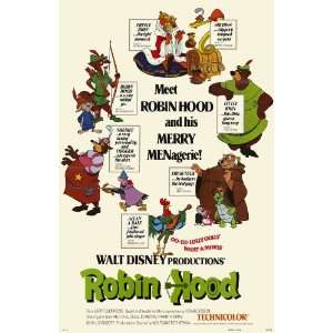 Robin Hood Movie Poster (11 x 17 Inches   28cm x 44cm) (1973) Style B 