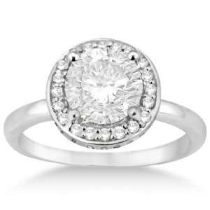   Diamond Engagement Ring Setting Palladium (0.40ct) Allurez Jewelry