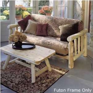  Rustic Cedar 48E Log Futon Frame: Furniture & Decor
