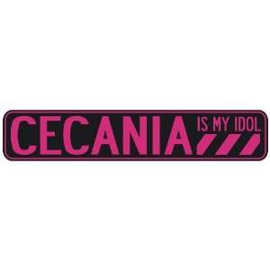   CECANIA IS MY IDOL  STREET SIGN