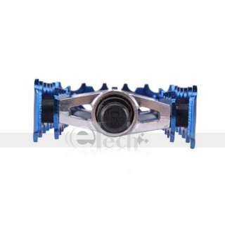 1x New Clcying Bike Bicycle Pedals Footrest Blue USA  