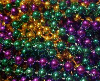 Mardi Gras Beads 33 Purple Green Gold Case 10 dz Throw  