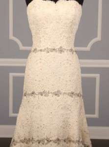   of Boston® 4023 Strapless Alencon Lace Bridal Gown Dress NEW  