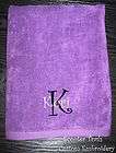 Personalized Beach Towel monogrammed PURPLE NEW 30X60 terry velour