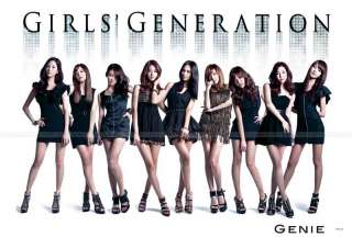 Girls Generation Poster SNSD Korean Singer Genie Black  