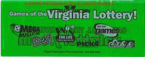 Virginia Lottery Ticket holders 4 Mega Million/Lottery  
