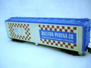 Tyco HO Model Train Ralston Purina Co Billbaord Reefer M.R.S. 4554 