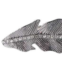 Forever 21 Leaf Feather Double Connector Ring  