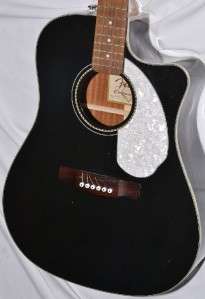 Fender Sonoran SCE Acoustic Electric Guitar Luthier Project Black 