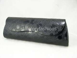 Fashion Black PU Leather Leopard Print Purse Clutch PL 082396