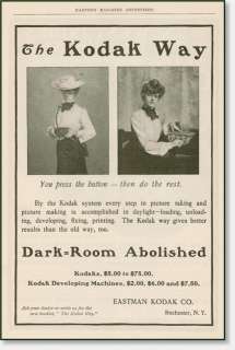 1902 Kodak developing box Dark Room Abolished AD  