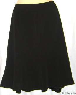 NEW Worthington Black Flared Skirt Womens 24 Plus Size NWT Office 