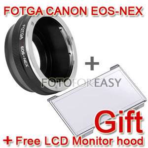 Canon EOS Lens to Sony NEX 3 NEX 5 E Mount Adapter Ring  