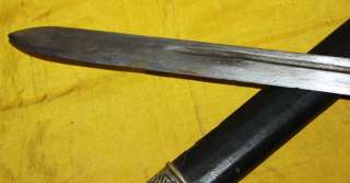 : Wonderful Real Old Antique Tibetan Folk Knife Sword !!! High 