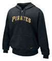 Pittsburgh Pirates Nike Black Wordmark Full Zip Tackle Twill Hoodie