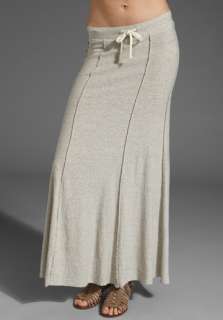 JAMES PERSE Paneled Flared Skirt in Natural  