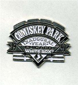 MLB BASEBALL PIN COMISKEY PARK INAUGURAL YEAR CHICAGO WHITE SOX 91 