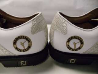 Footjoy Myjoys Icon Golf Shoes 52010 Trad. White Lizard Medallion Club 