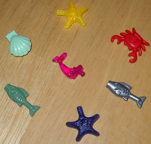 LEGO OCEAN ANIMALS CRAB, FISH, CLAM, STARFISH,NEW  
