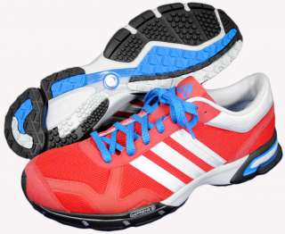 ADIDAS Men Shoes Marathon 10 Red Grey Athletic Shoes  