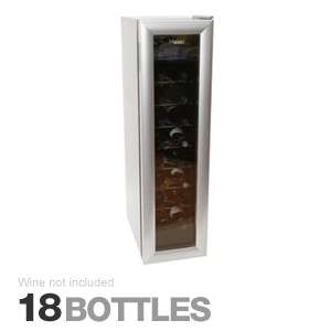 Haier HVW18BSS Tower Wine Cellar   18 Bottle Capacity, Theroelectric 