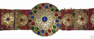 Antik Orientalische Silber Gürtel Turkman bukhara jemod belt Silver 