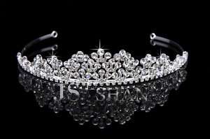   Wedding Diamante Plus Big Prom Headband Bridal Crystal Tiara,FG10