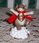   Think Youre Super Hero Figurine #84/136 Mouse Red Cape Fun New