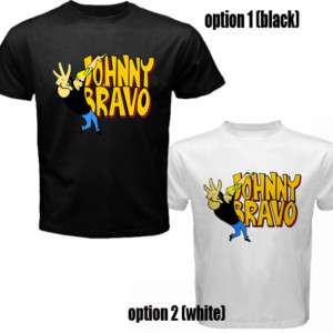 New JOHNNY BRAVO Like Elvis Funny Cartoon T shirt  