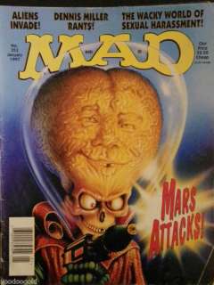 MAD Magazine #353   January 1997   Mars Attacks!  