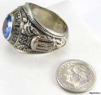1966 UNC Chapel Hill CLASS RING   10k White Gold Solid Back 35.3g 