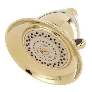 Victorian 3 Spray 5 1/2 In. Touch Clean Showerhead in Polished Brass 