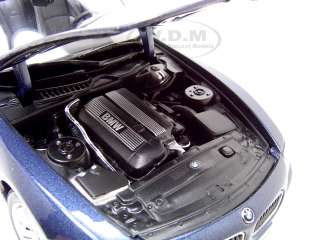 BMW Z4 CONVERTIBLE BLUE 118 DIECAST MODEL CAR  