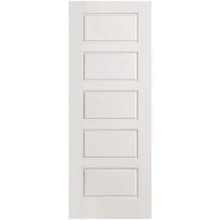   in. x 80 in. White 5 Panel Interior Slab Door 10744 at The Home Depot