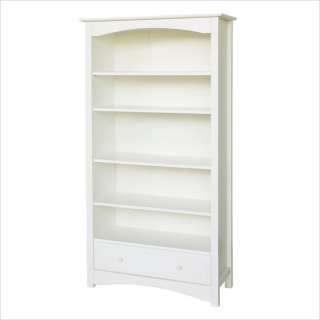DaVinci Roxanne 5 Shelf 70H Wood Bookcase in Antique White [168742]
