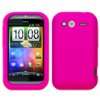   / Pink Silikon Hülle Schutzhülle Tasche Case für HTC Wildfire S