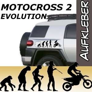 Auto Aufkleber Motocross Evolution Cross zu T Shirt  