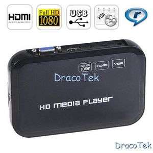1080P HD Media Player w/ Remote Control HDMI AV VGA M3  