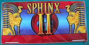 SPHINX II ~ ATRONIC SLOT MACHINE SCREENED GLASS  