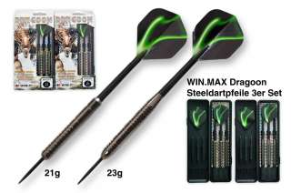 WIN.MAX Steel Dart Dartpfeile Tungsten Look   DRAGOON  
