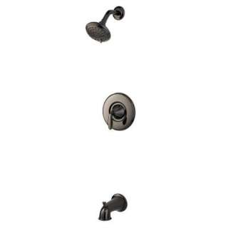 Pasadena 1 Handle Tub/Shower Faucet in Midnight Chrome 8P8 PDMC at The 