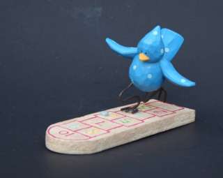 Hoppin Good Time Tweet Along With Me Blue Bird Figurine  