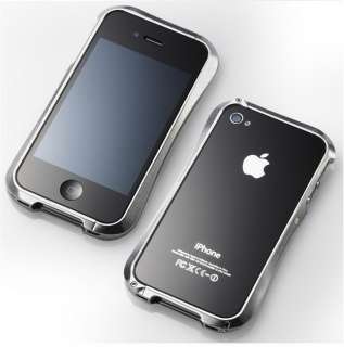 Design iPhone 4 Deff Cleave BUMPER CASE Hülle SILBER  