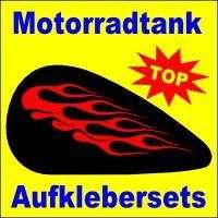 Motorradtank Aufkleber Tribal Flammen Motorrad Tank  