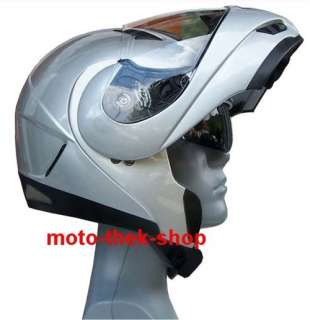 KLAPPHELM Motorrad Roller Helm mit Sonnenblende si XXL  