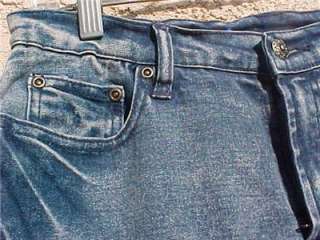   With Tags Diane Gilman DG2 Distressed Rhinestone Swirls Jeans Size 6