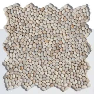   12 In.x12 In. Beige Micro Pebbles Floor & Wall Tile (10 Sq. Ft/Case