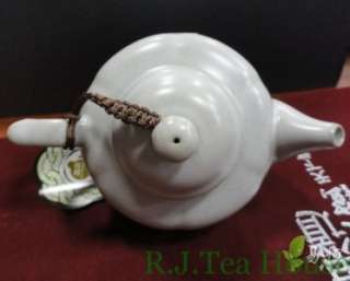 Ru Kiln Sunflower Tea Pot+Fair Cup+6 Cups Set MoonWhite  