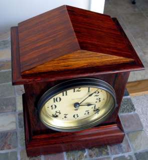 Seth Thomas Mantel Mantle Clock Adamatine Finish 89AD Movement Time 