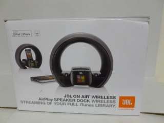 NEW! JBL On Air Wireless Model JBLONAIRWBLKAM Airplay Speaker Dock 